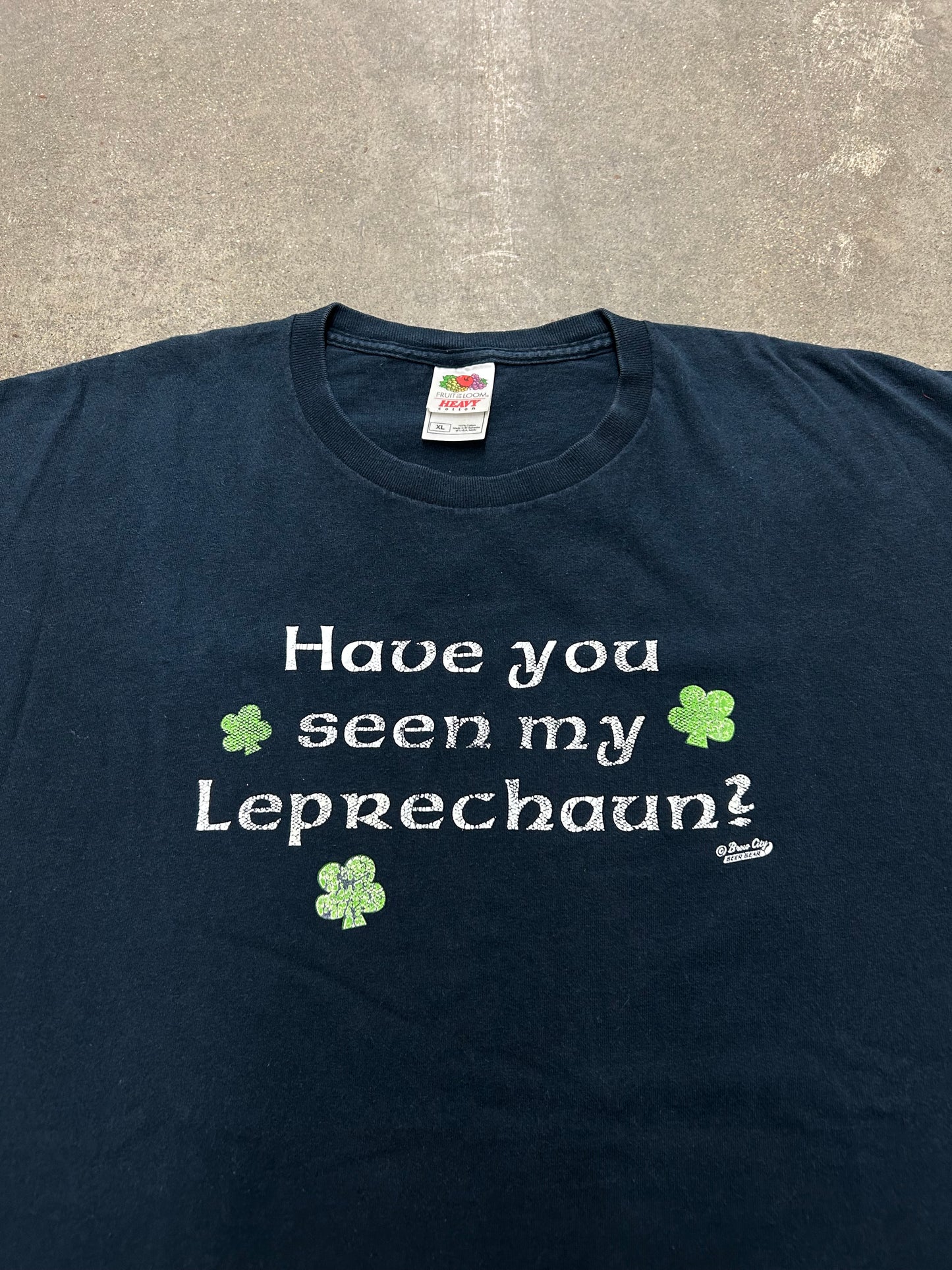 Vintage Where Is My Leprechaun Funny St. Patrick’s Day shirt size XL
