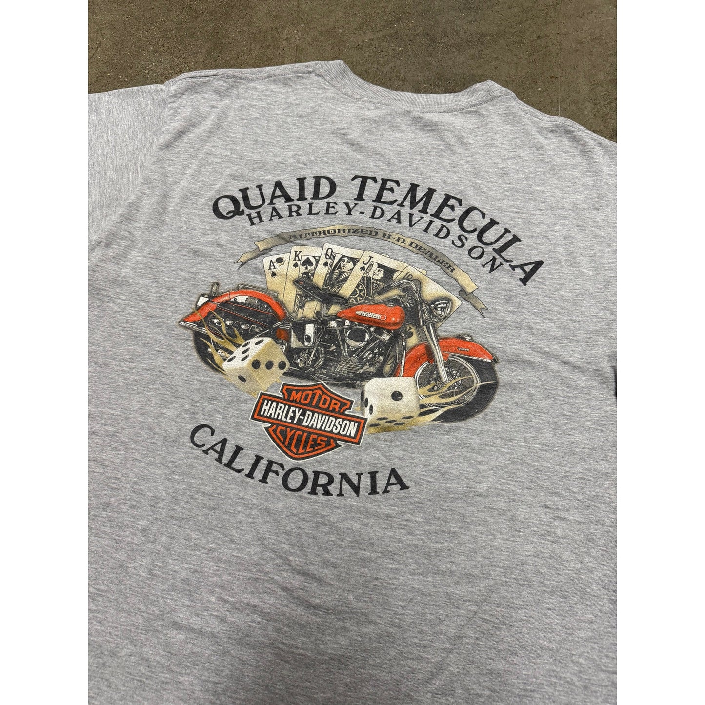 Vintage Y2K Harley Davidson Quaid Temecula, California T-Shirt
