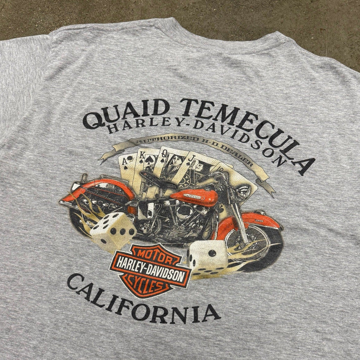 Vintage Y2K Harley Davidson Quaid Temecula, California T-Shirt