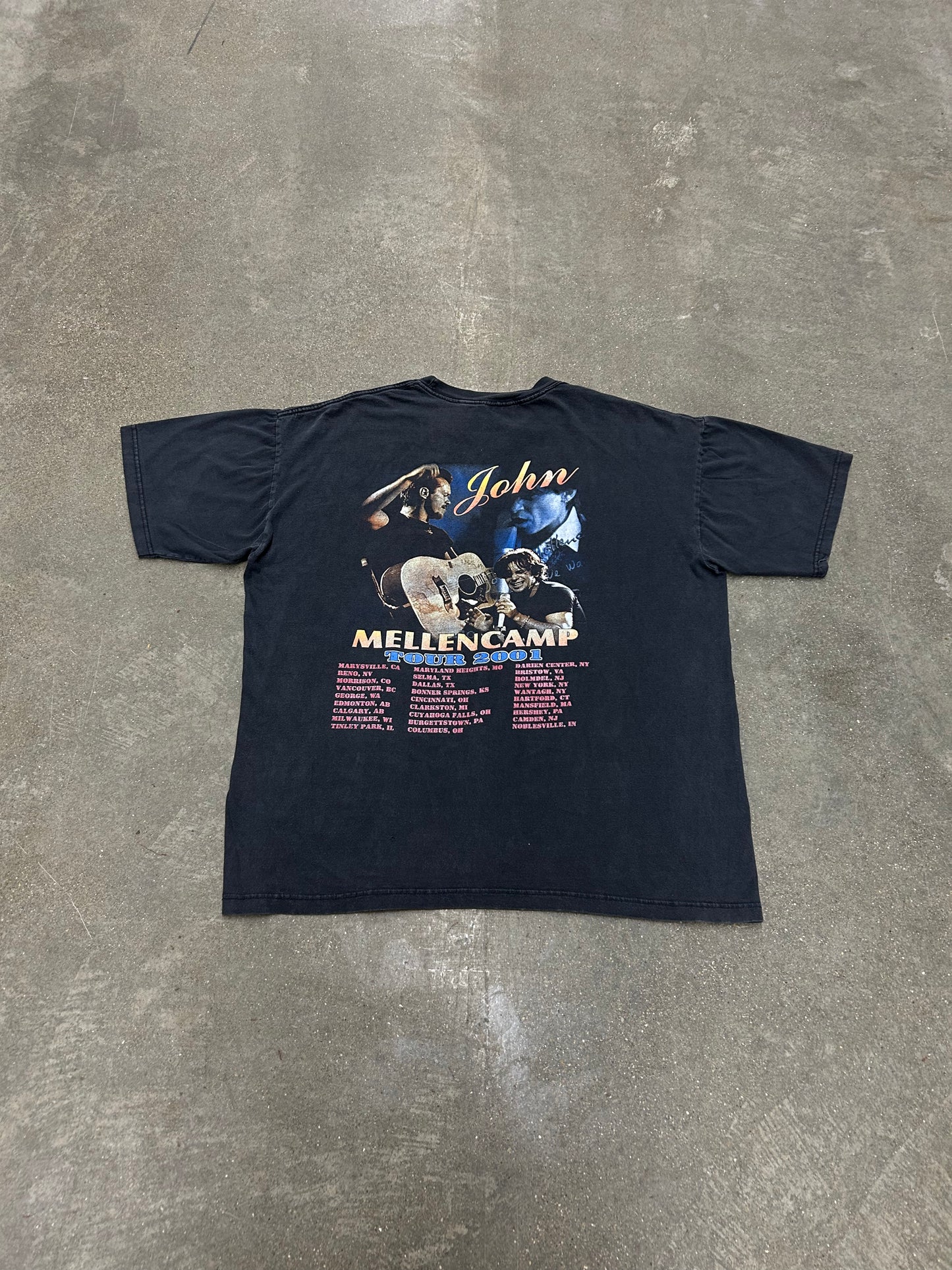 2001 John Mellencamp Tour T-Shirt