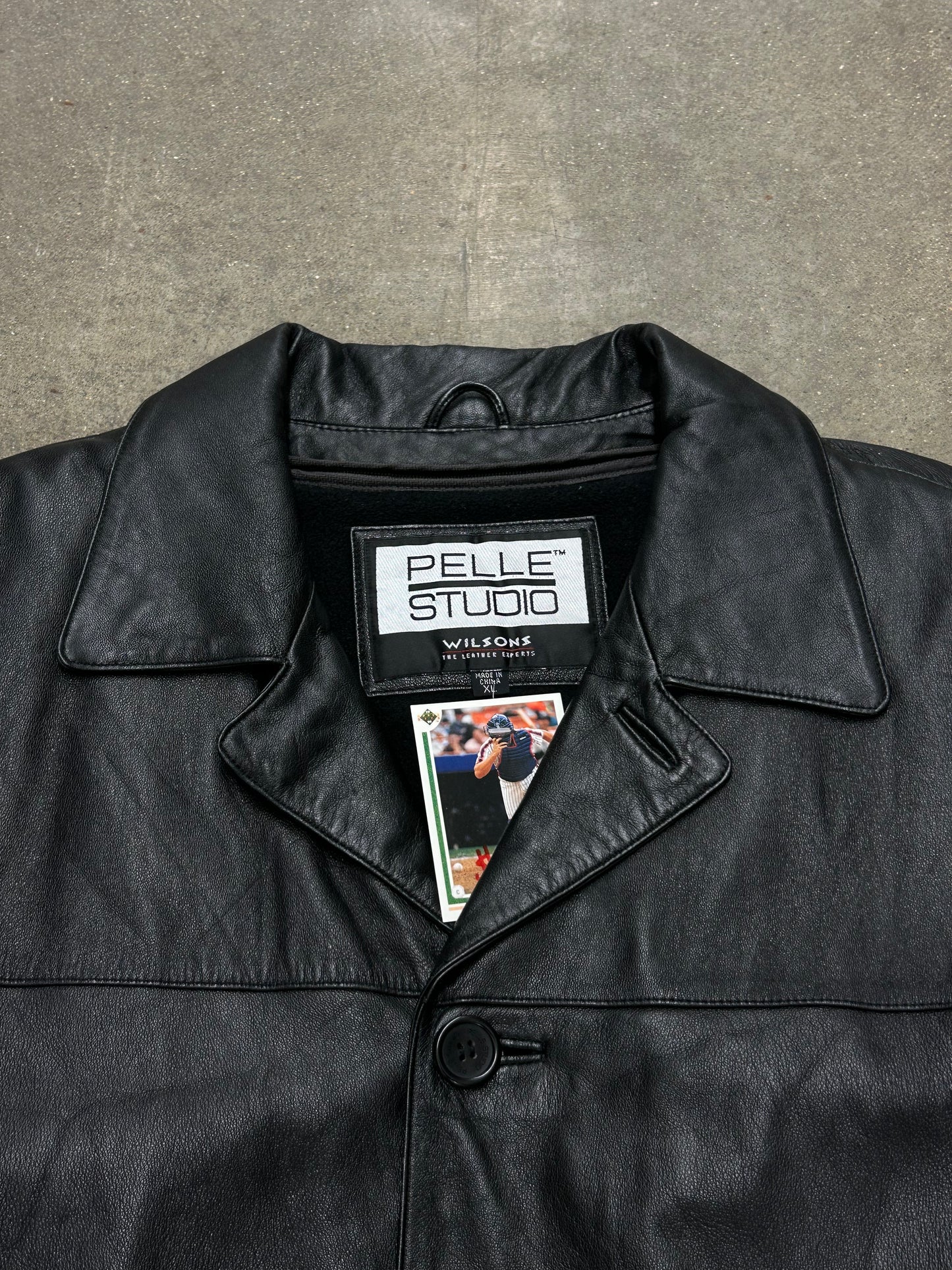 Y2K Wilsons Leather Trench Coat