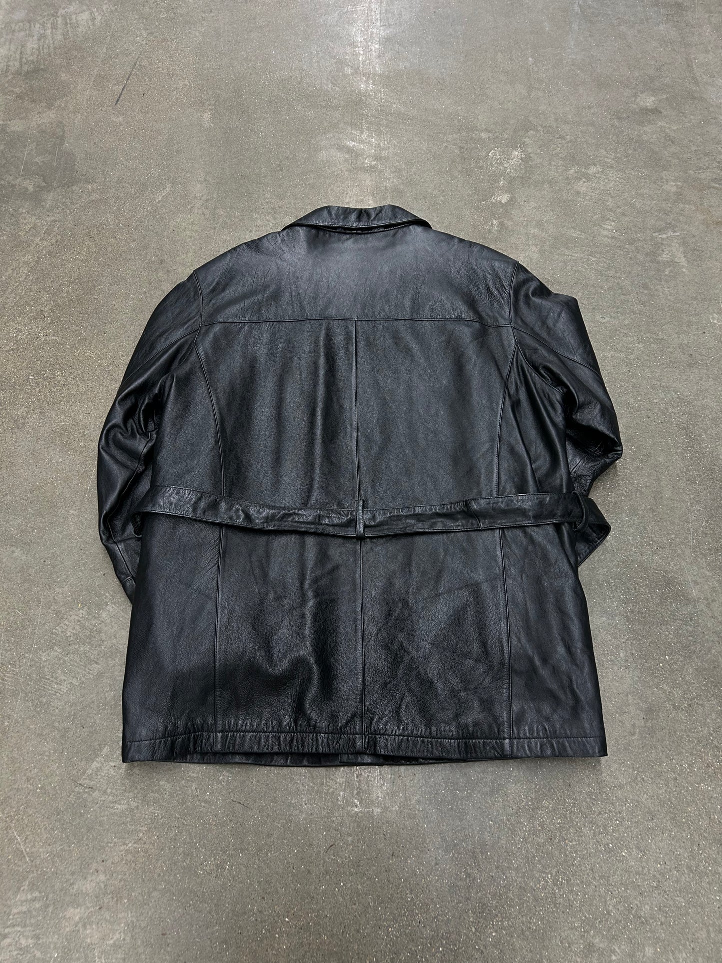 Y2K Wilsons Leather Trench Coat