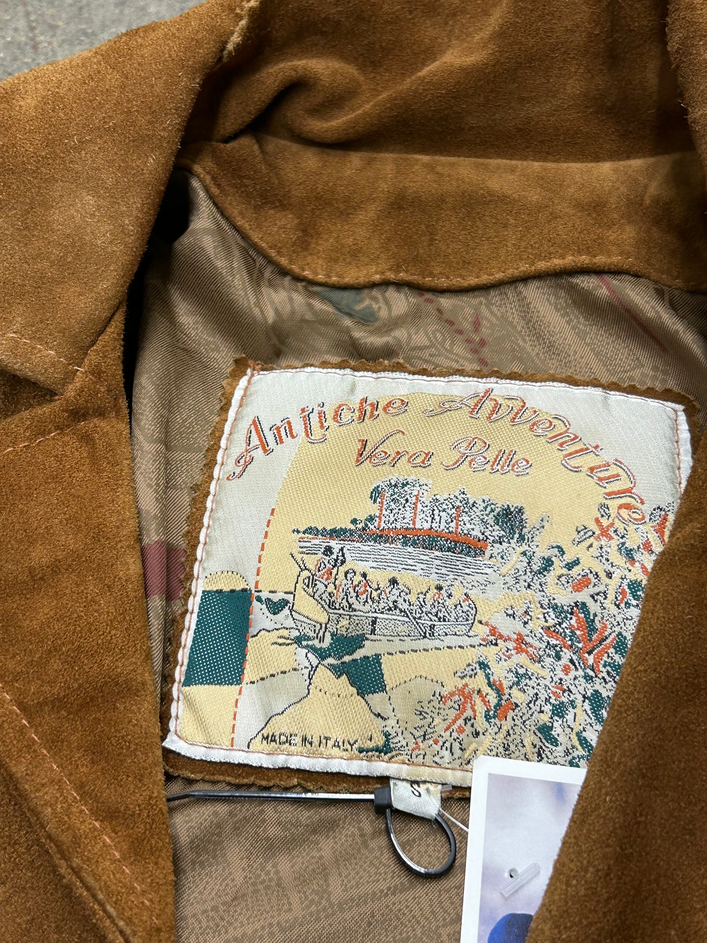 Vintage Italian Suede Leather Jacket