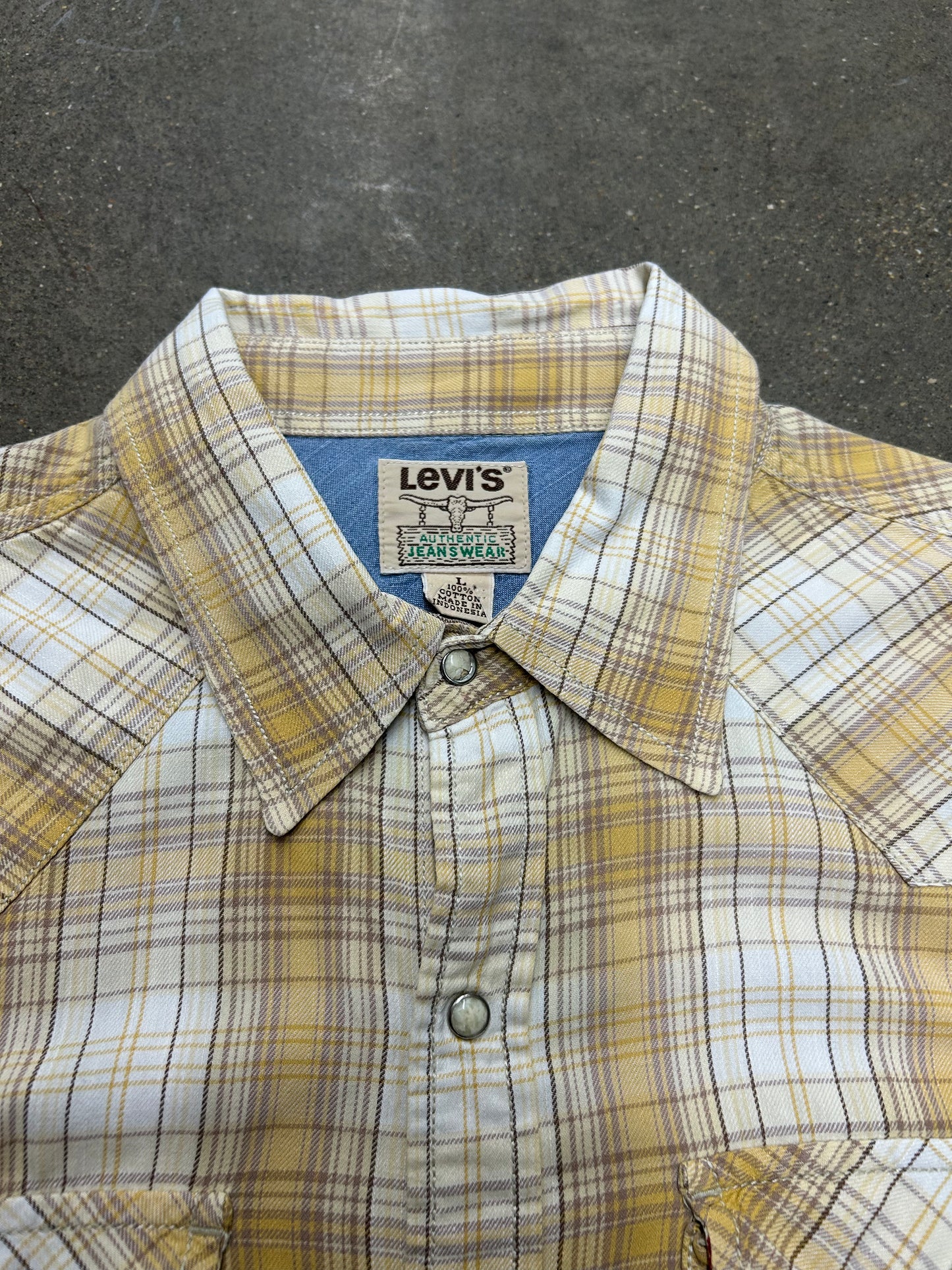 Y2K Levi's Western Snap Button Shirt