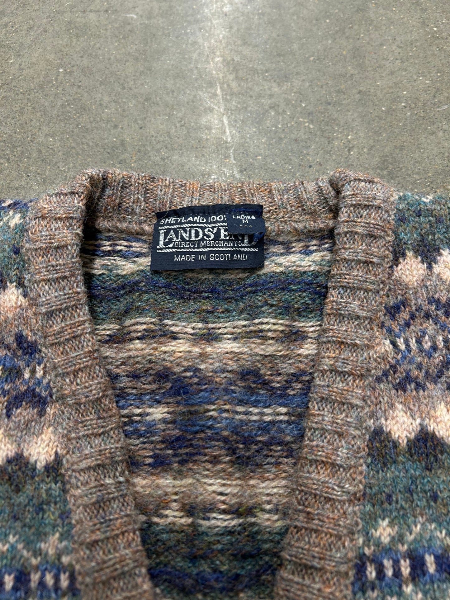 1990's Land's End 100% Wool Sweater Vest