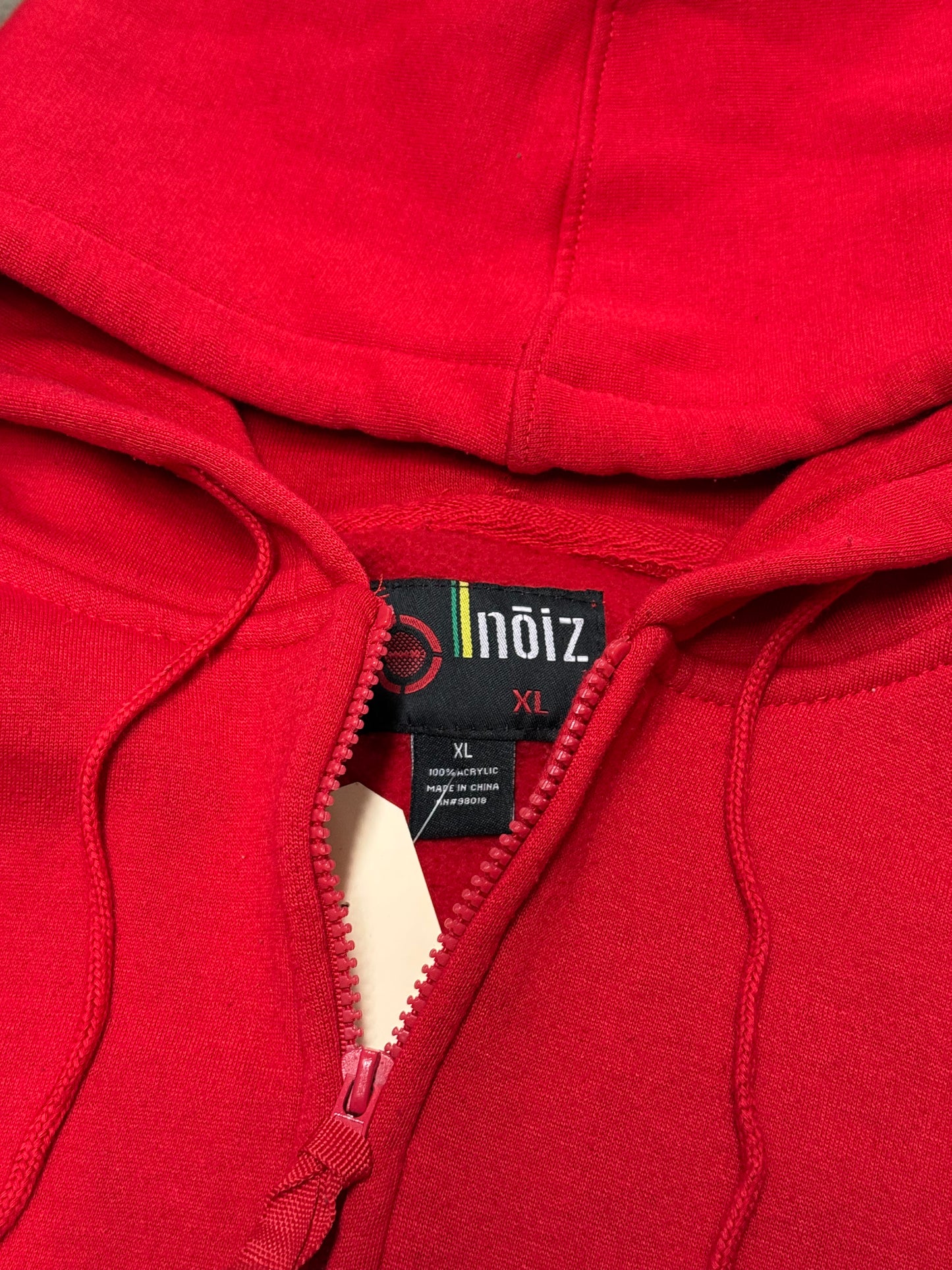 Vintage Y2K/90s Red Zip Up Hoodie