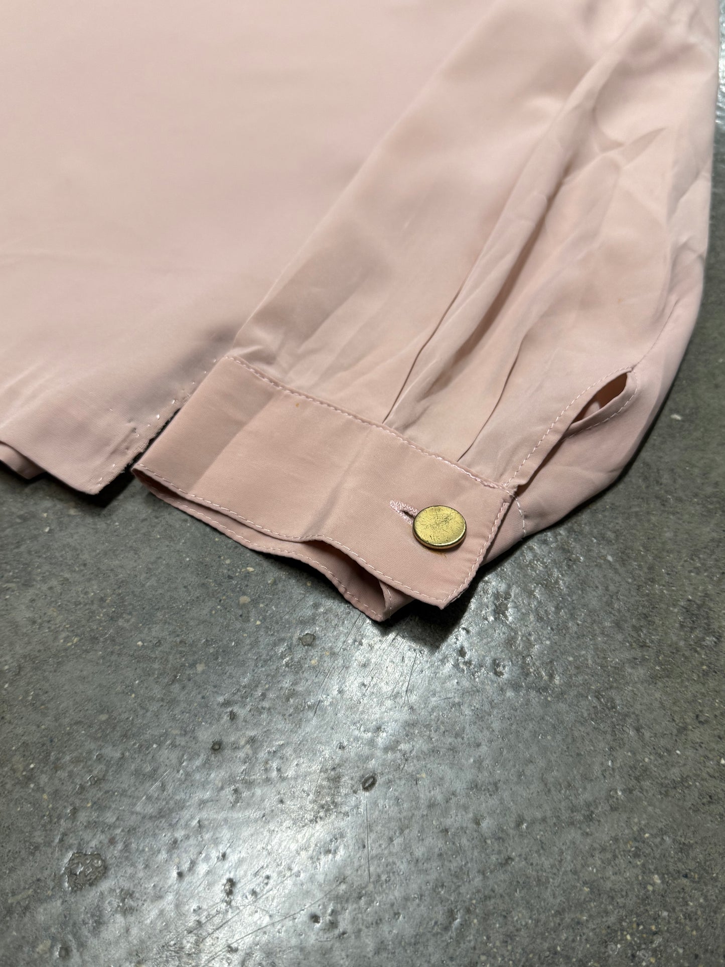 Vintage 1990s Embroidered Silk Button Up