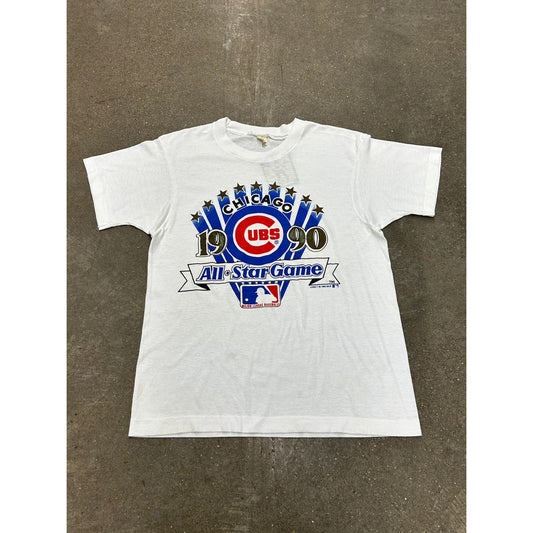 Vintage 1990 Chicago Cubs All Star Game T-Shirt size M