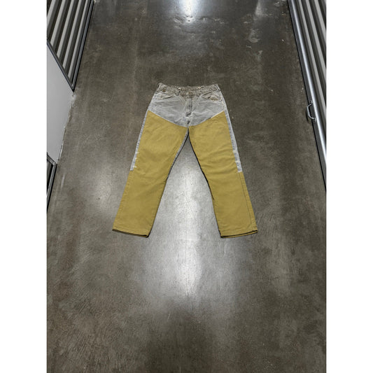 Vintage Distressed Wrangler Double Knee Two Tone Field Pants