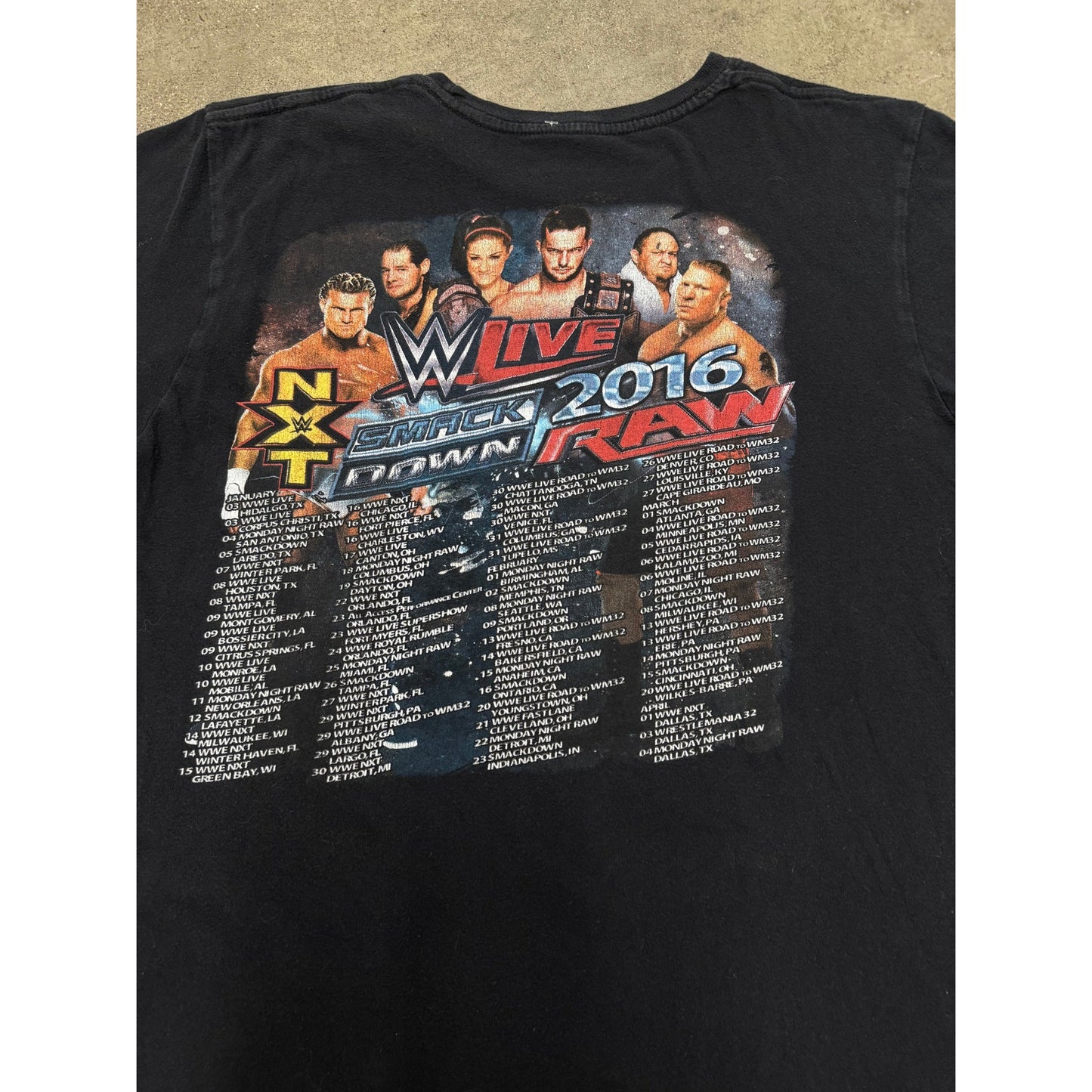 2016 WWE Vintage T-Shirt