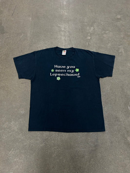 Vintage Where Is My Leprechaun Funny St. Patrick’s Day shirt size XL