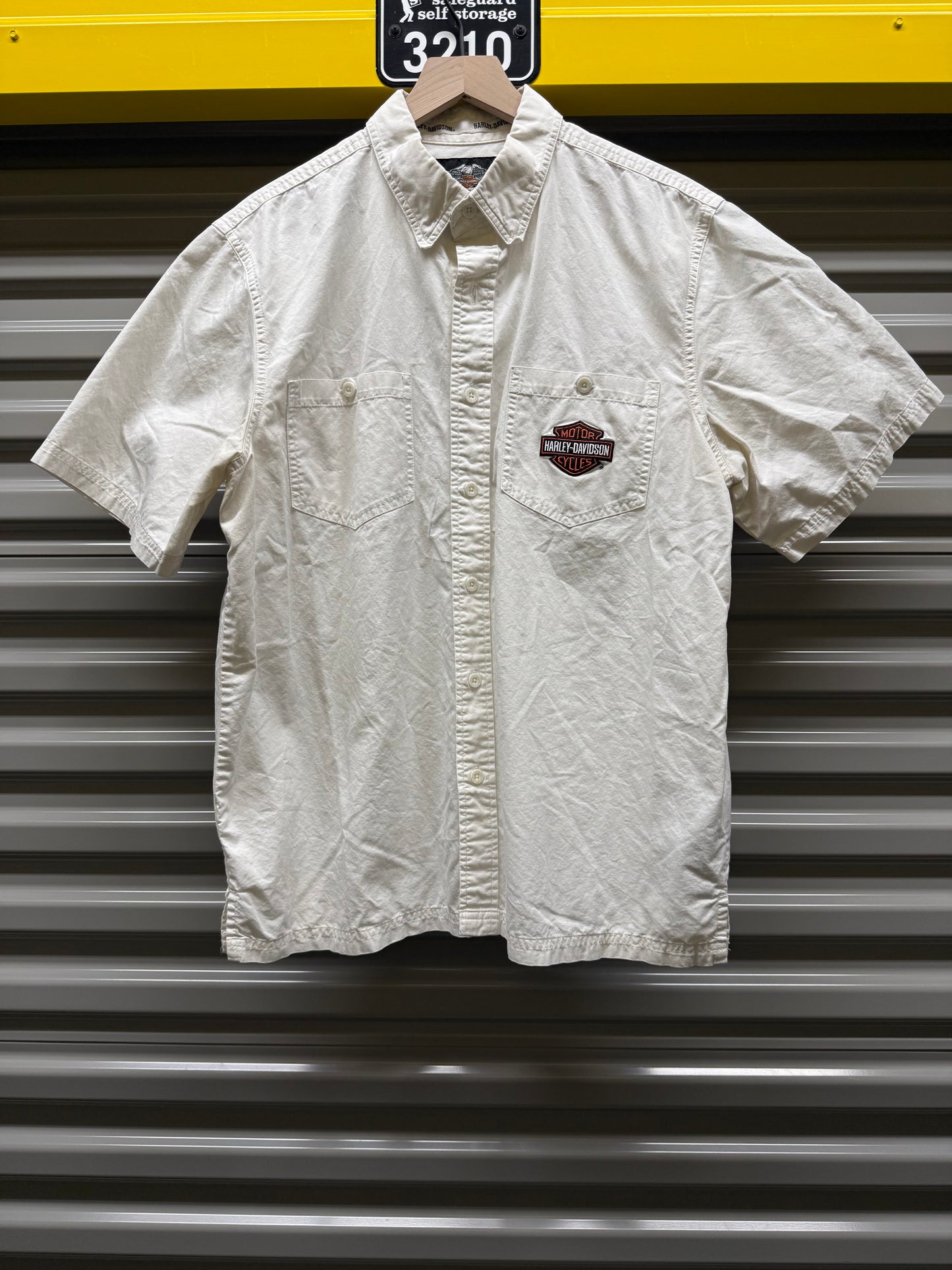 Vintage Harley Davidson S/S Button Up T-shirt size Large