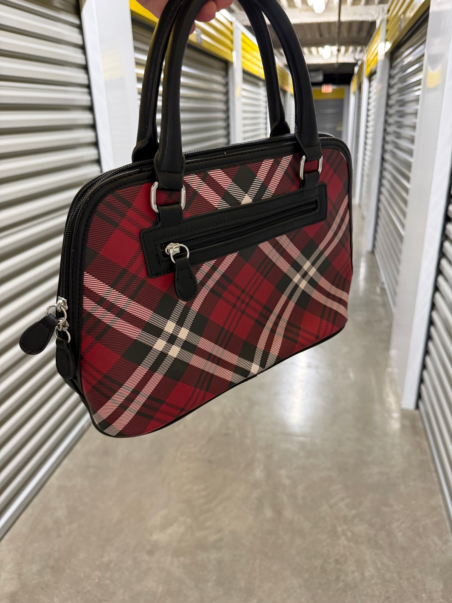 Vintage Plaid Hand Bag Purse
