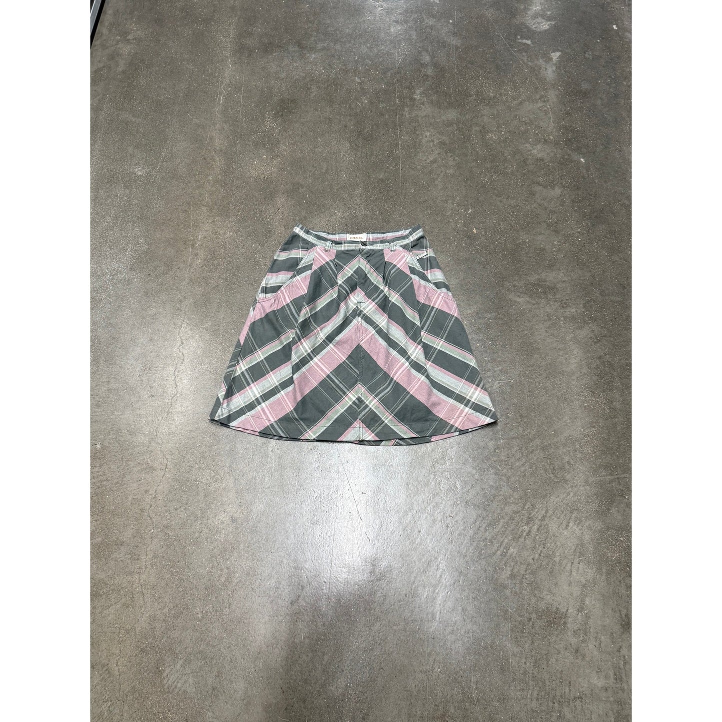 Vintage Y2K Diesel Plaid Skirt