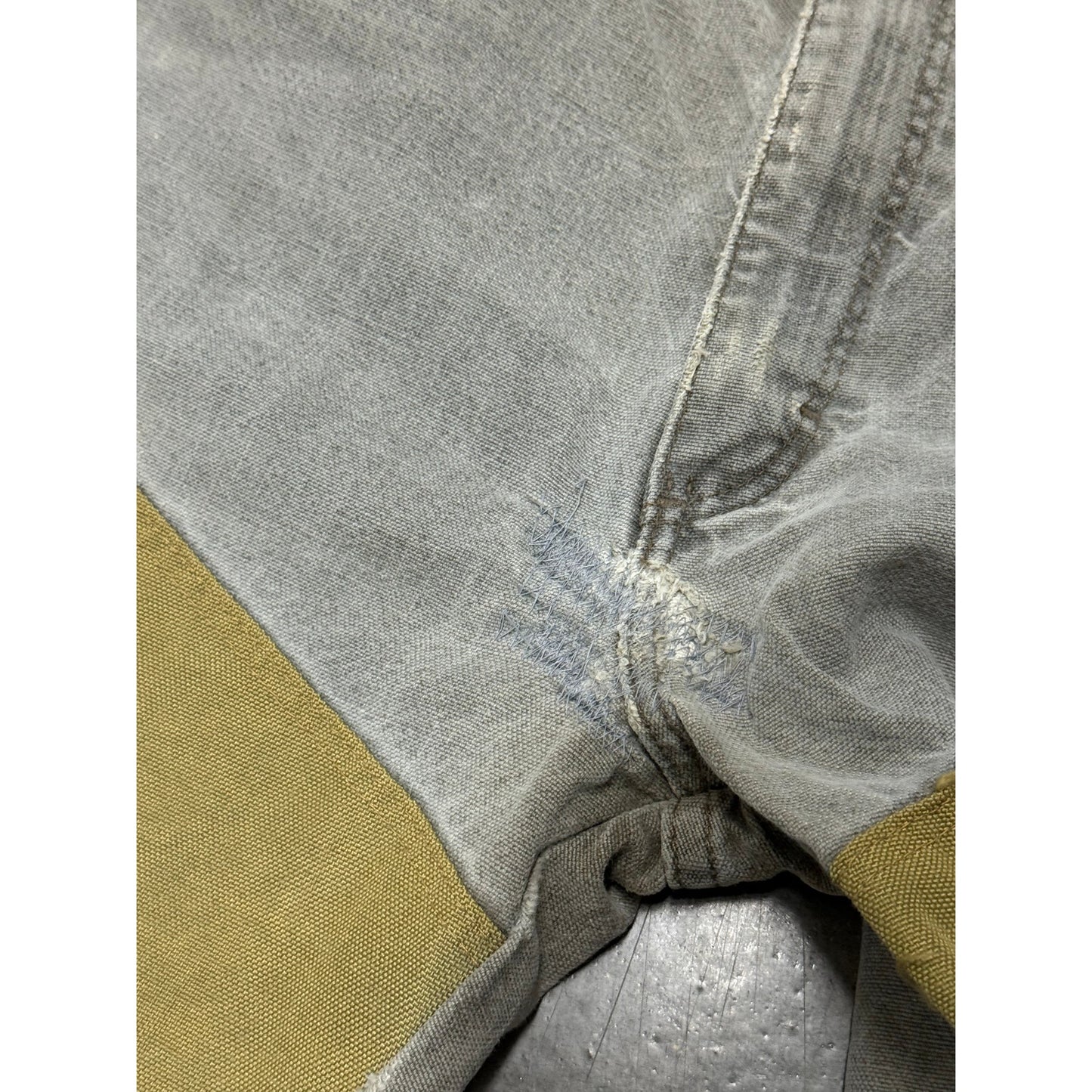 Vintage Distressed Wrangler Double Knee Two Tone Field Pants