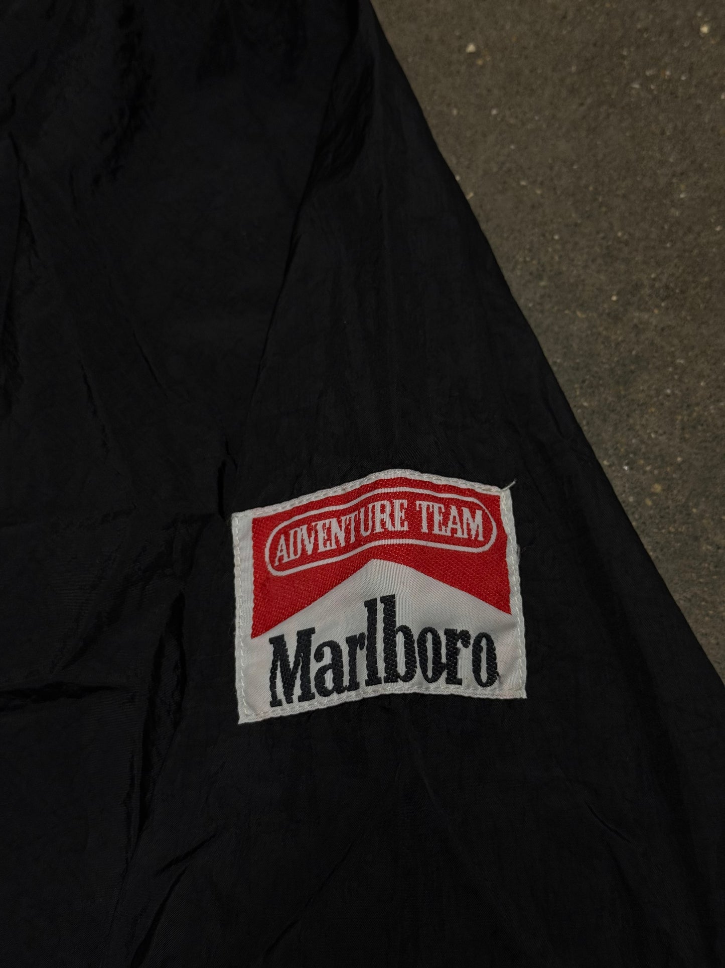 Vintage 1990’s Marlboro Red Pullover Windbreaker Rain Jacket - Adventure Team Promo