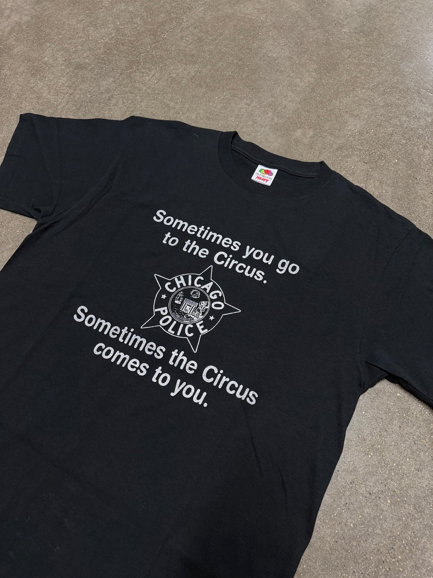 Vintage Chicago City Police Circus Funny T-shirt size Large