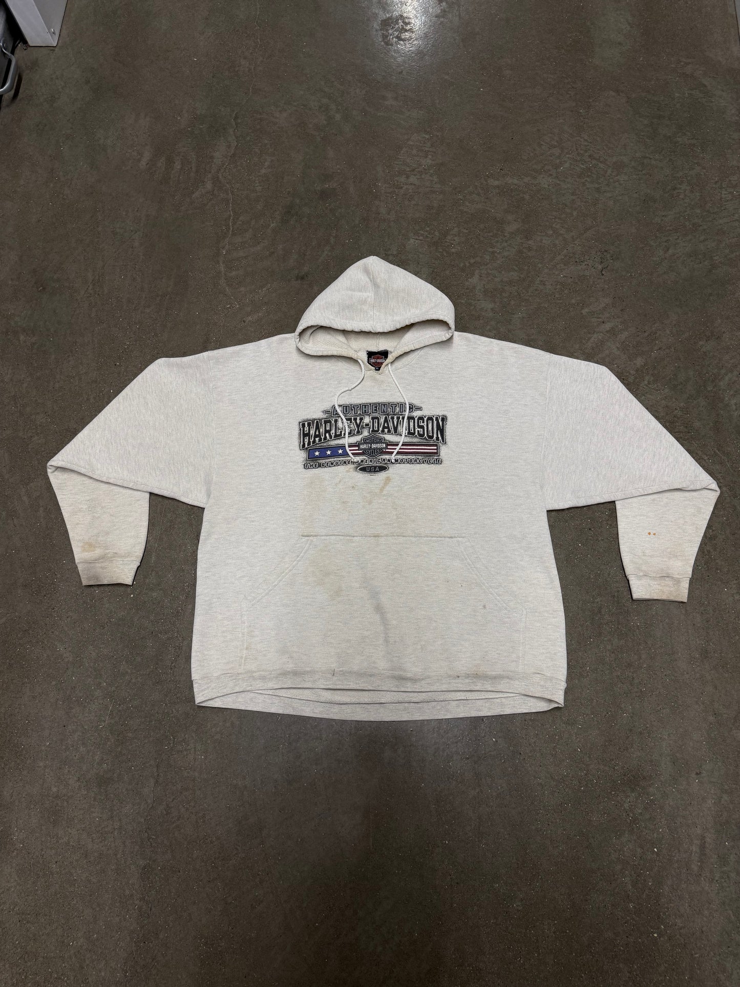 Vintage Harley Davidson Akron, Ohio Pullover Sweatshirt Hoodie size Large