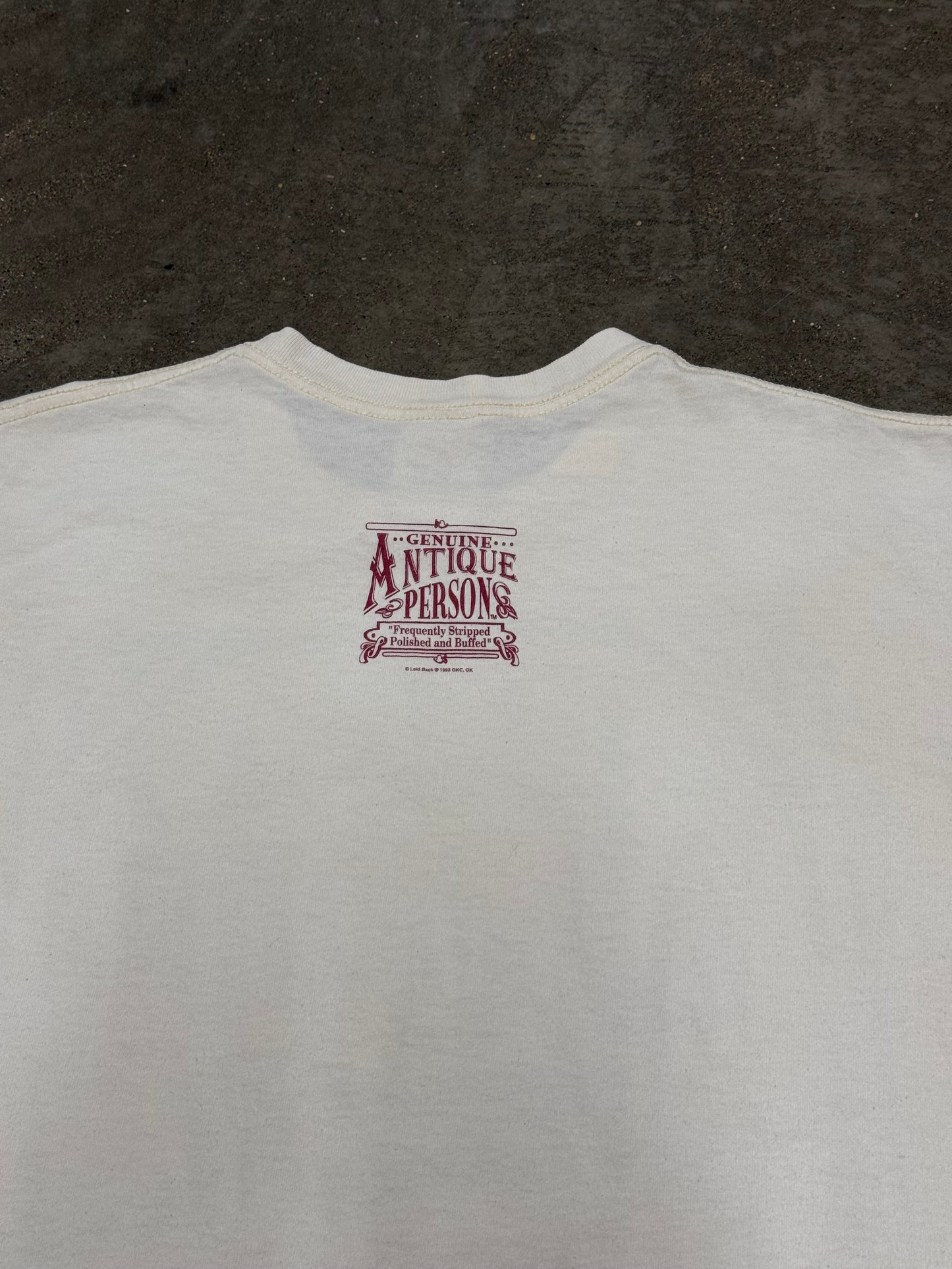 Vintage 1993 Antique Person Funny Humor T-shirt