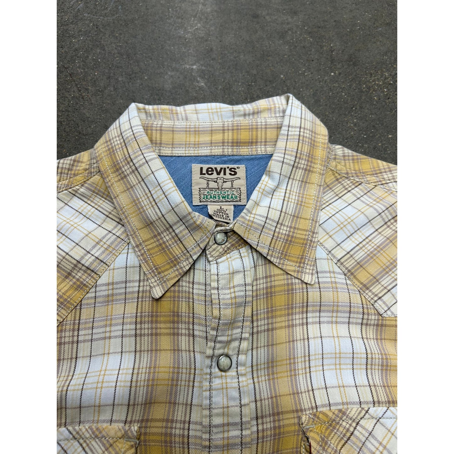 Y2K Levi's Western Snap Button Shirt