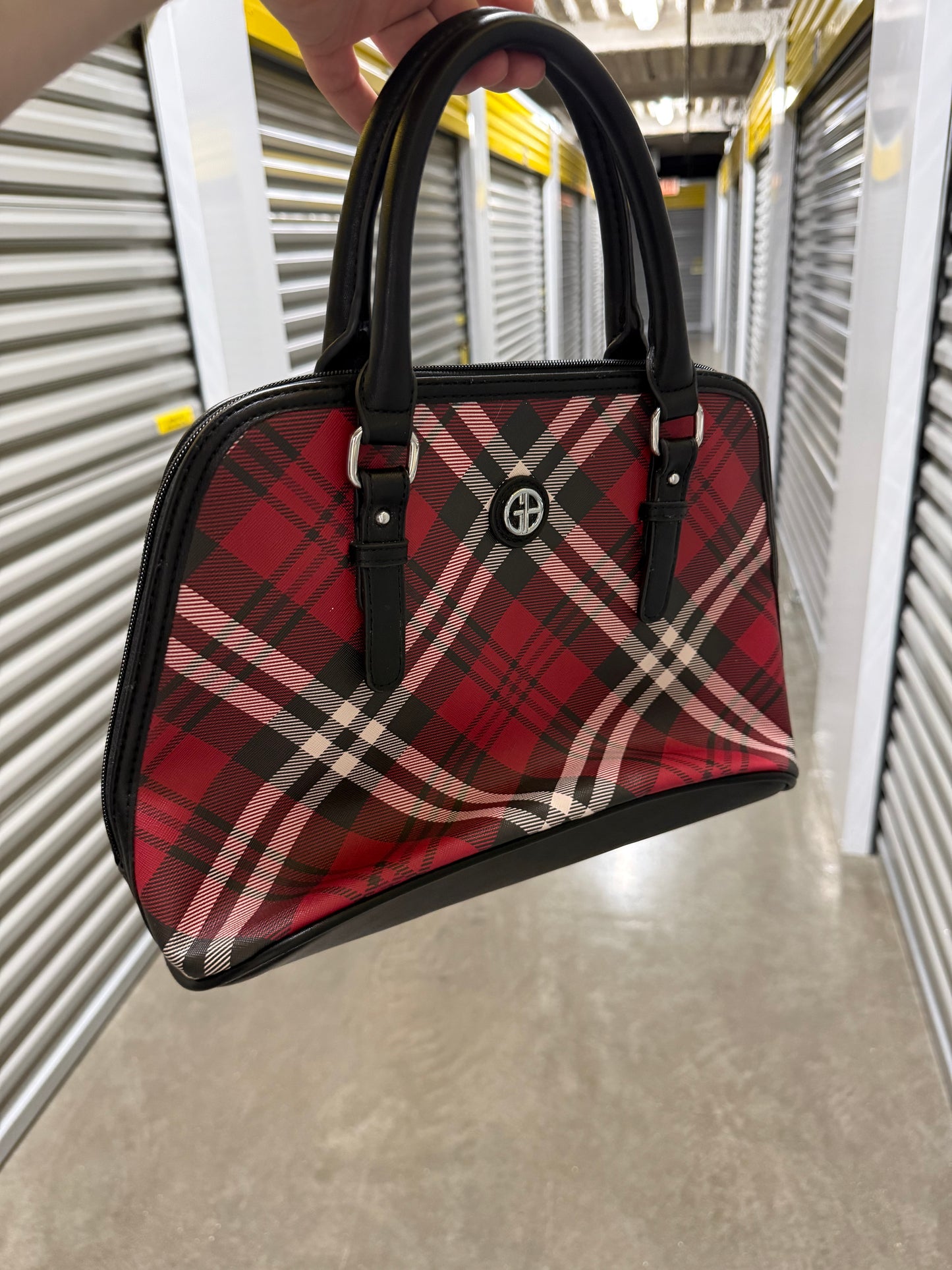 Vintage Plaid Hand Bag Purse