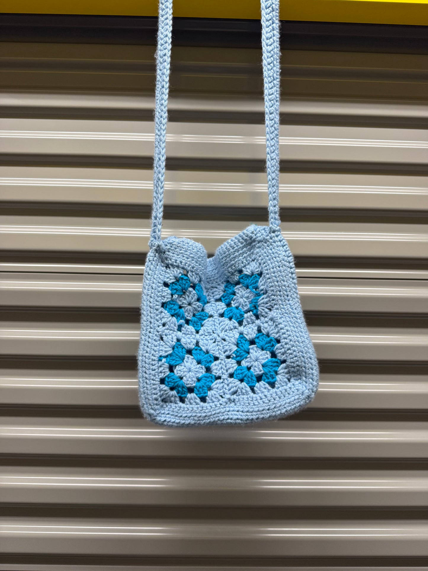 Crochet Knit Crossbody Tote Bag Purse