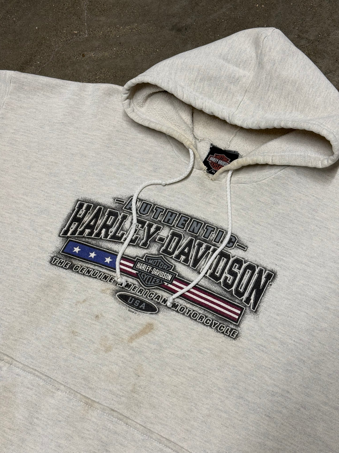Vintage Harley Davidson Akron, Ohio Pullover Sweatshirt Hoodie size Large