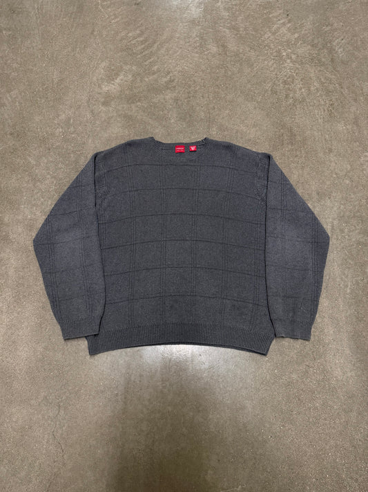 Arrow Oversized Knitted Gray Sweater