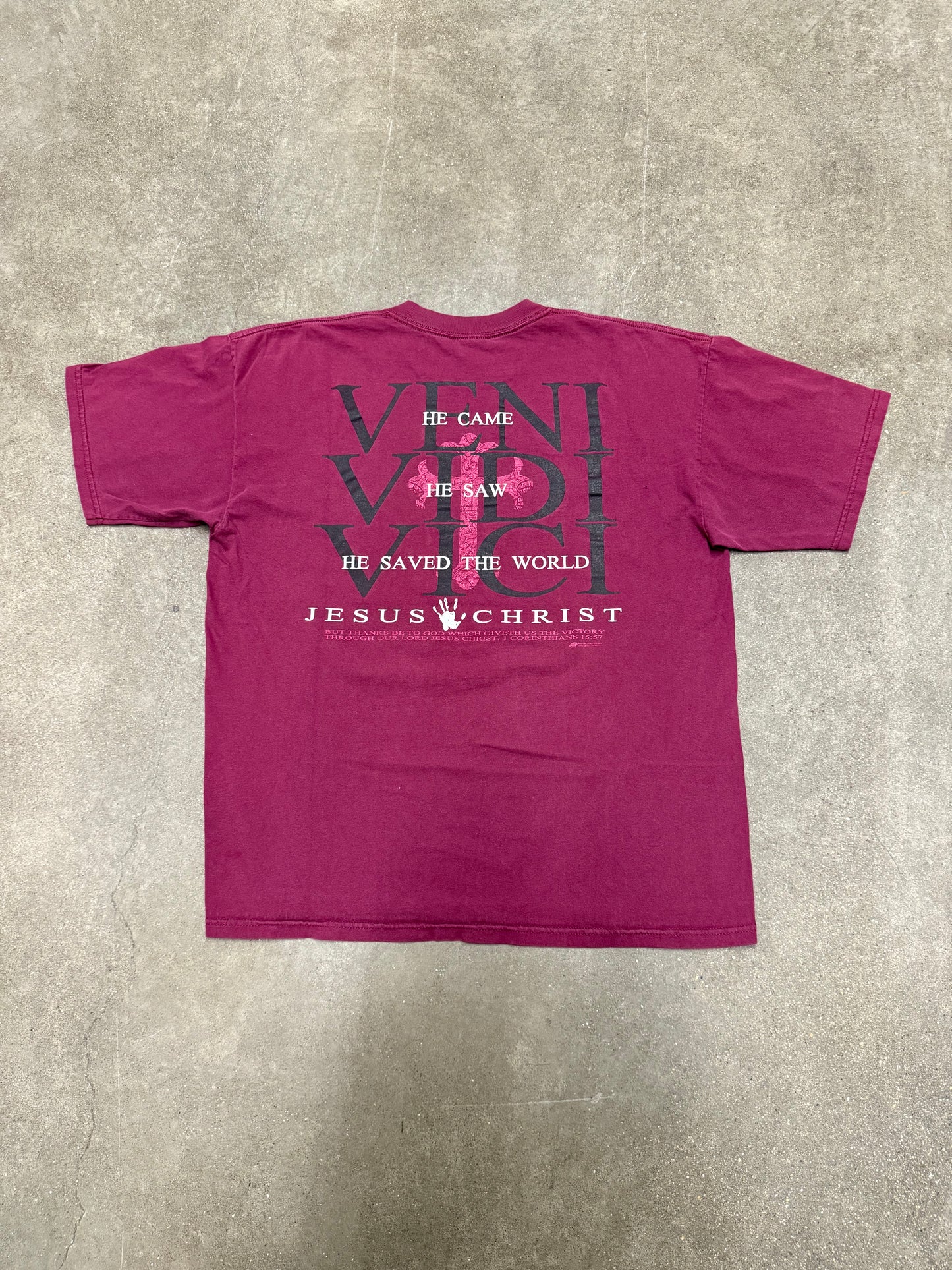 Vintage Jesus Christ Church Religious Victory T-Shirt