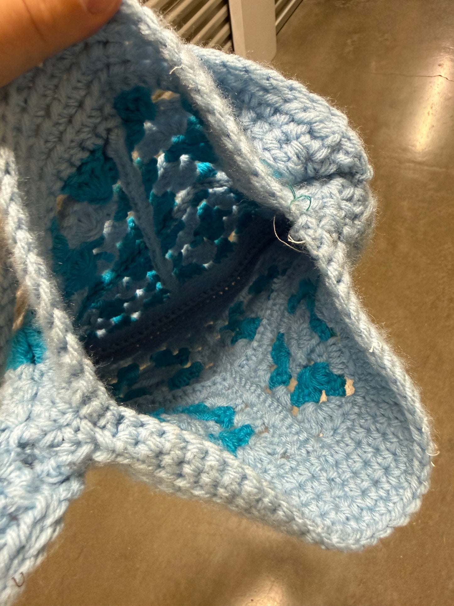 Crochet Knit Crossbody Tote Bag Purse