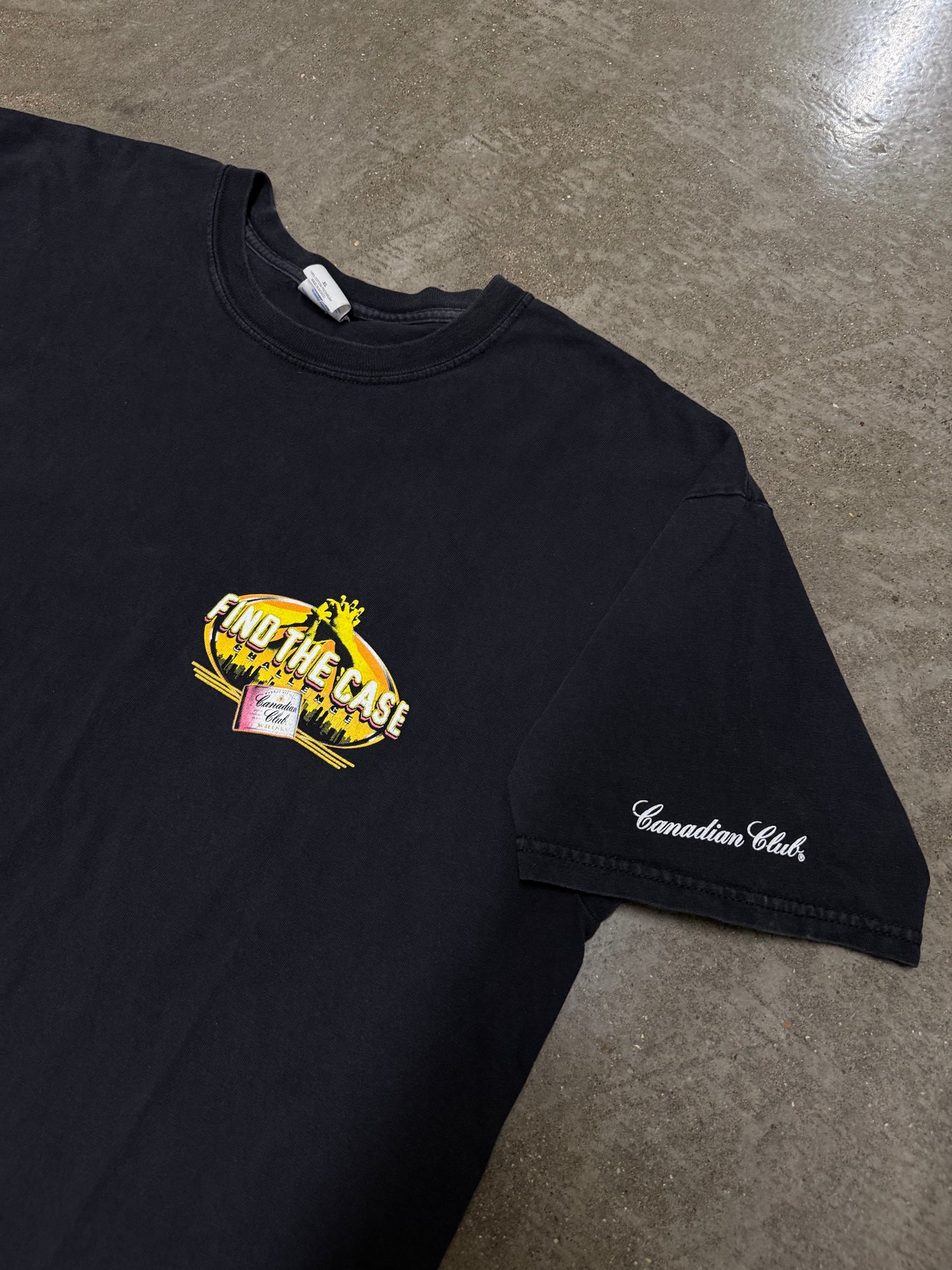 Vintage Canadian Club Whiskey Alcohol Promo T-shirt