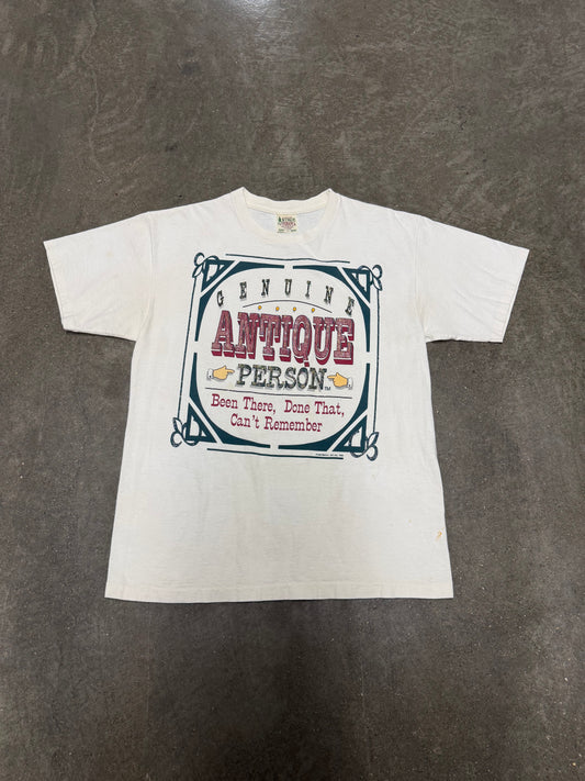 Vintage 1993 Antique Person Funny Humor T-shirt