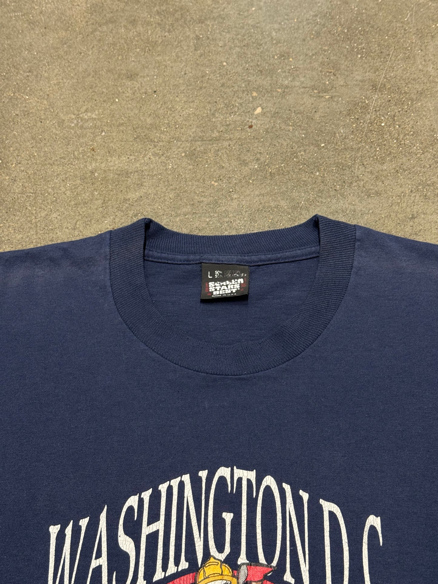 Vintage Washington DC Fire Dpt. Skeleton T-shirt