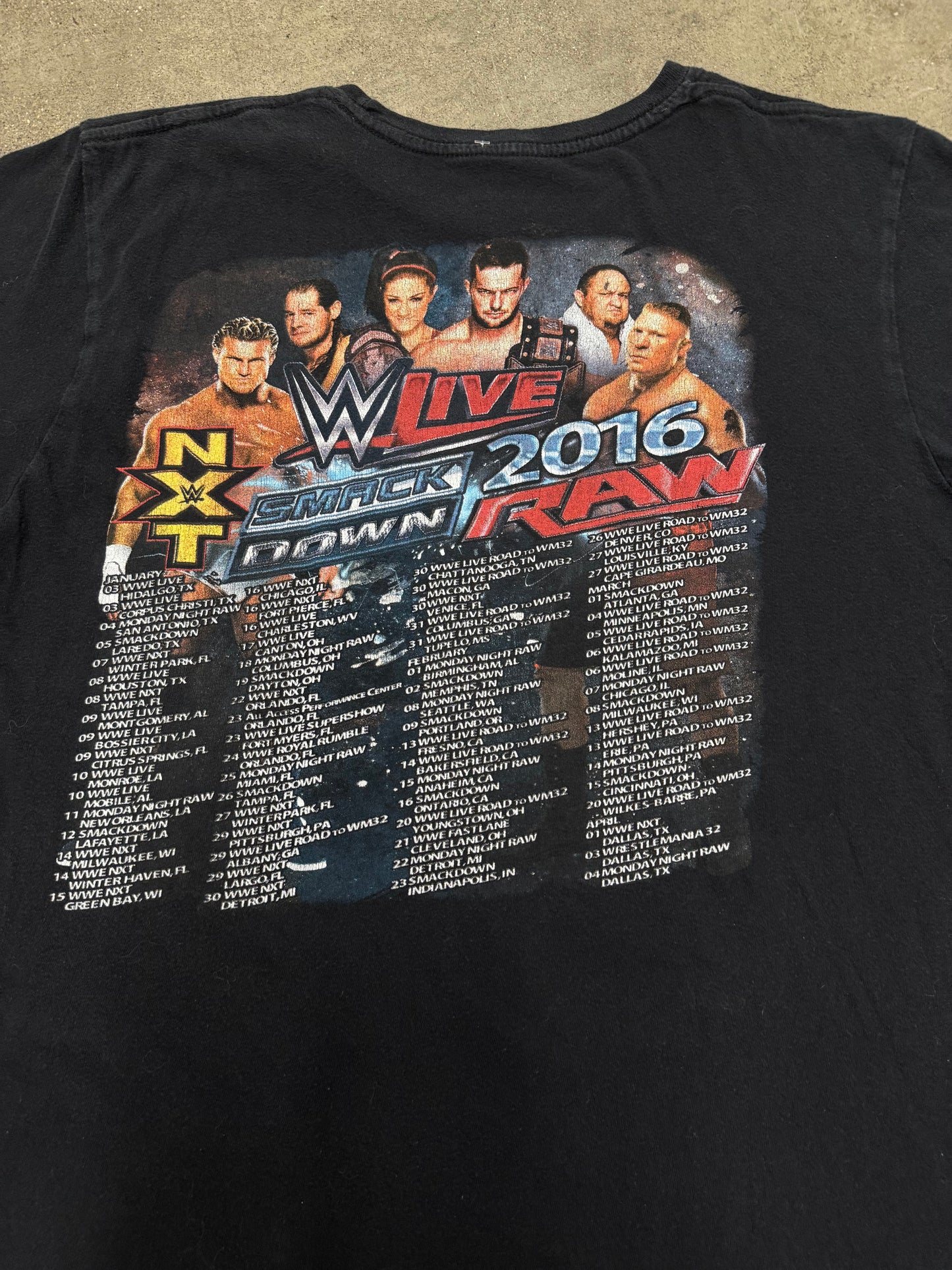 2016 WWE Vintage T-Shirt