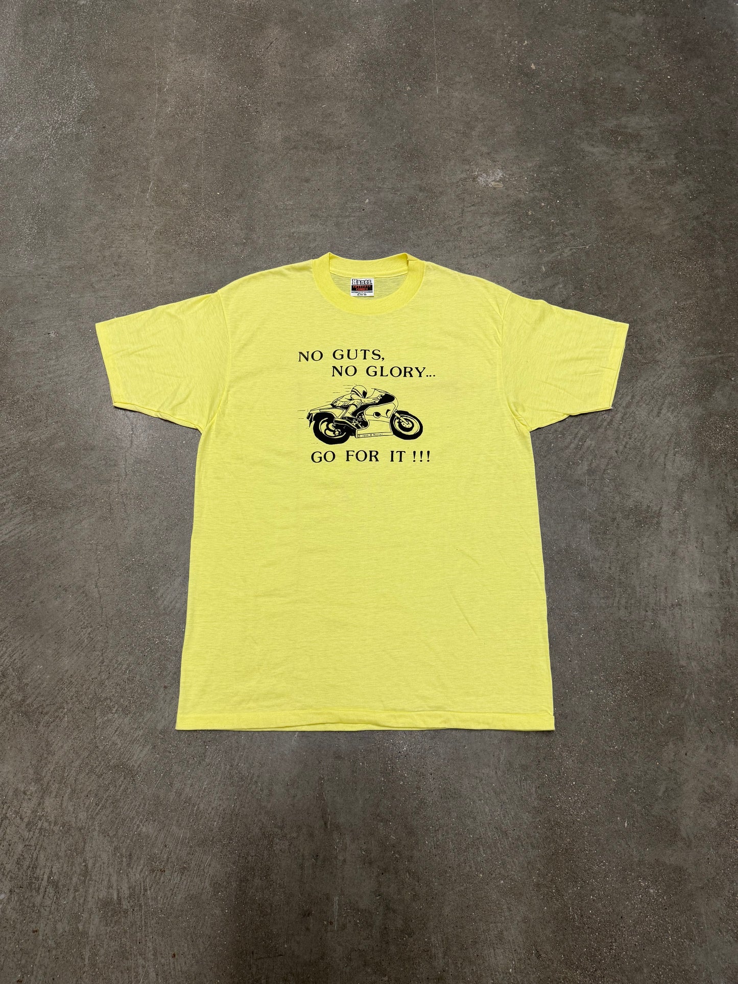 1980's Motorcycle "No Guts, No Glory" T-Shirt