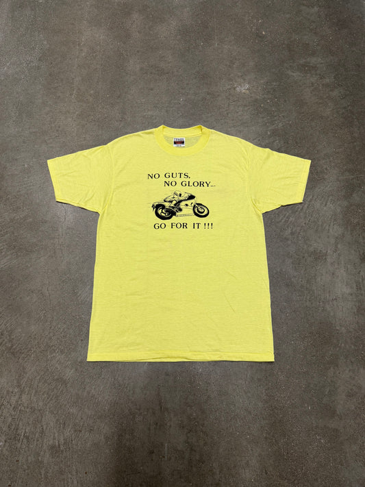 1980's Motorcycle "No Guts, No Glory" T-Shirt