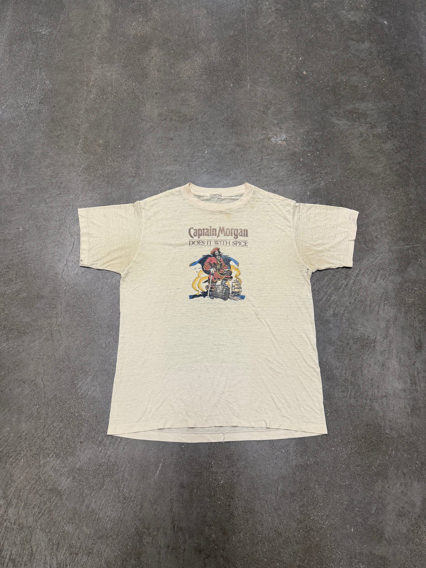 Vintage 1970's Captain Morgan Single Stitch T-Shirt