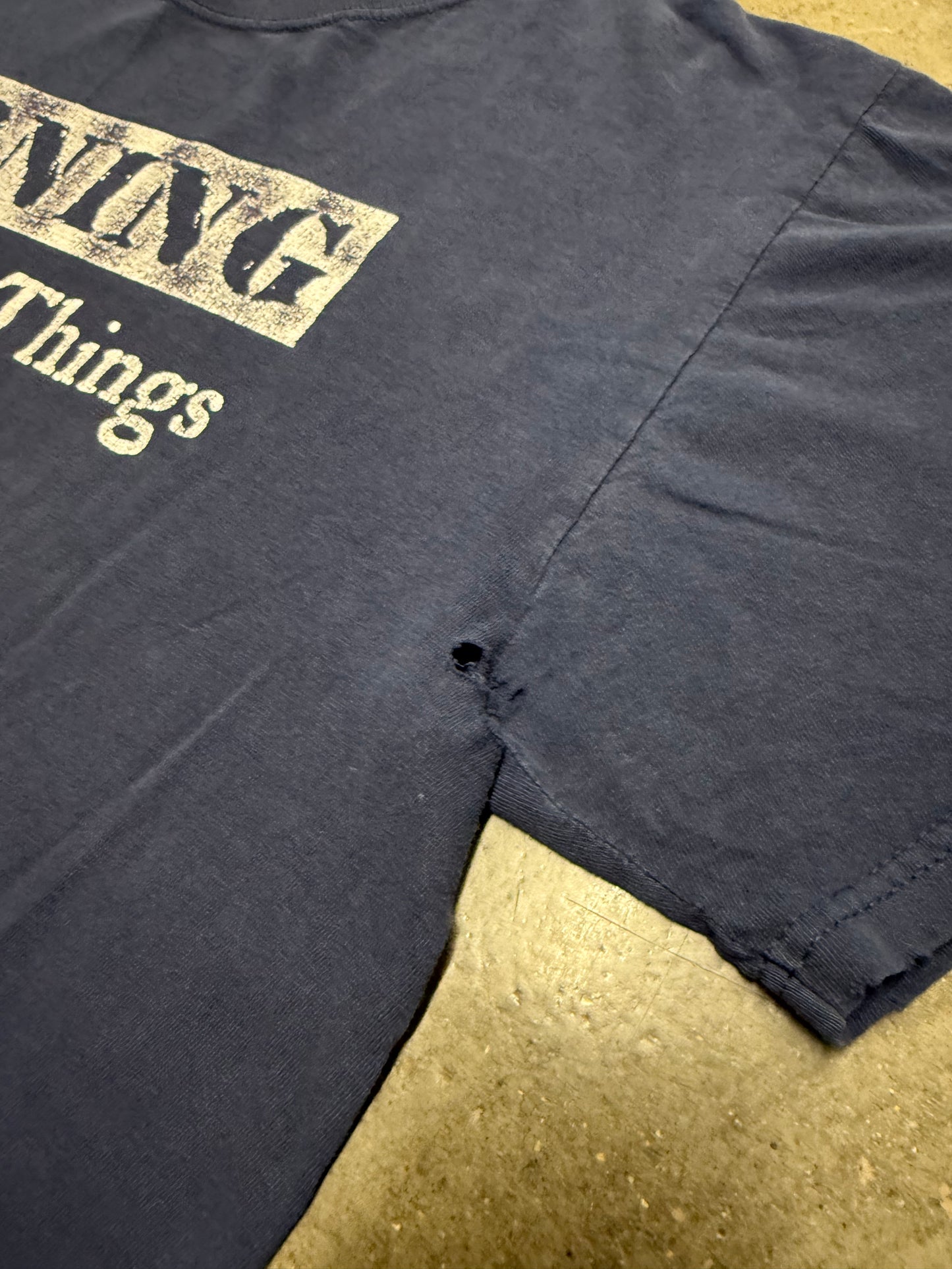 Vintage Y2k "I Do Dumb Things" Distressed T-Shirt