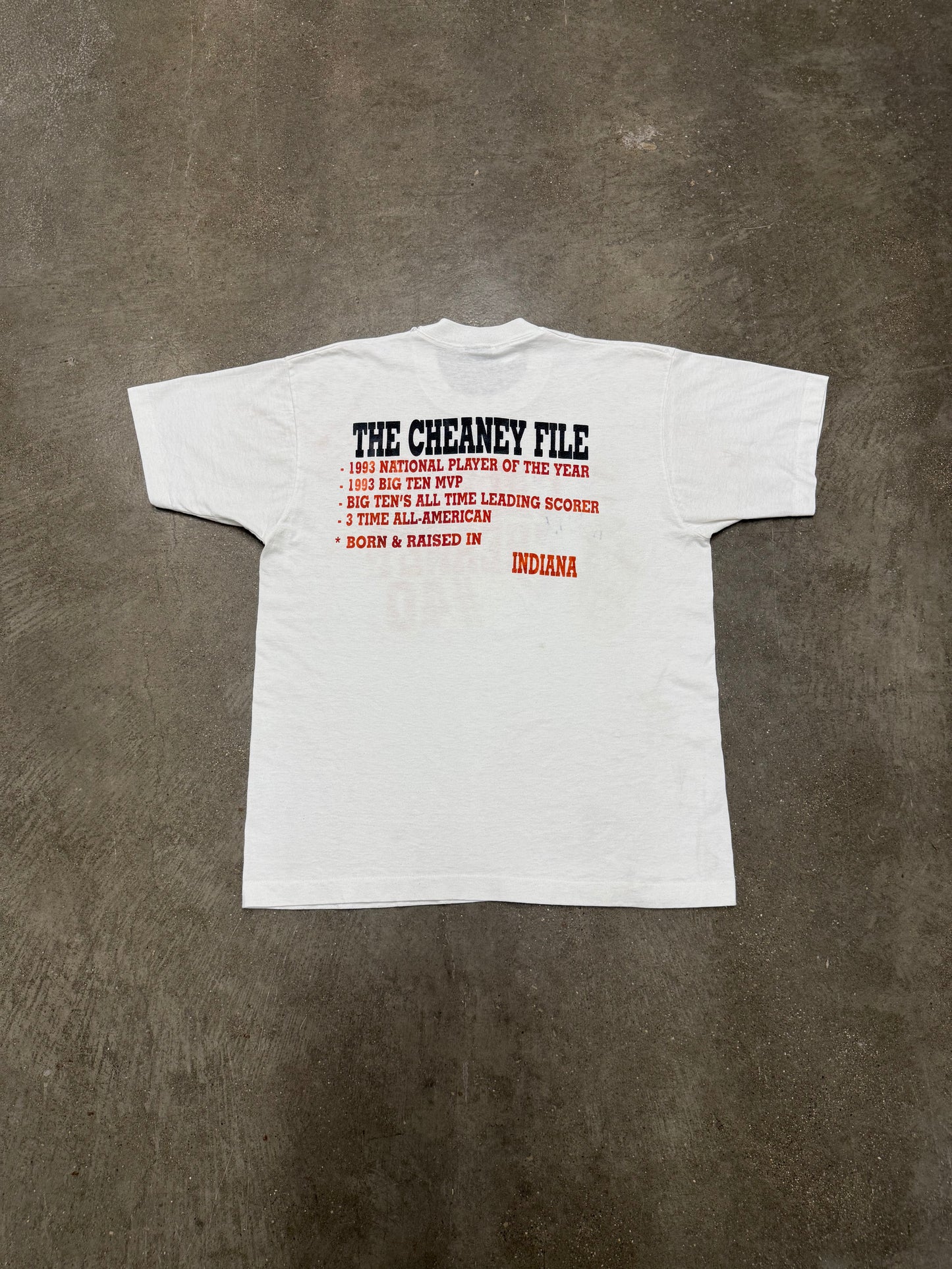 Vintage 1990's Calbert Cheaney Indiana Basketball T-Shirt