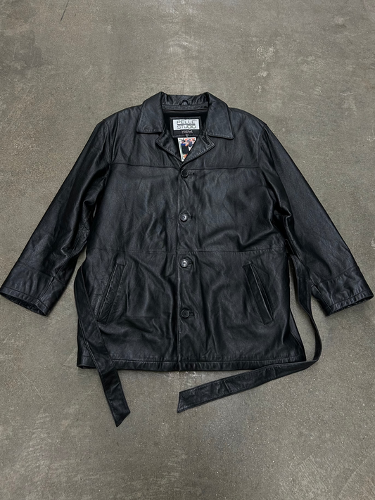 Y2K Wilsons Leather Trench Coat