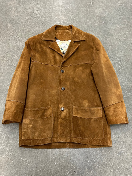 Vintage Italian Suede Leather Jacket