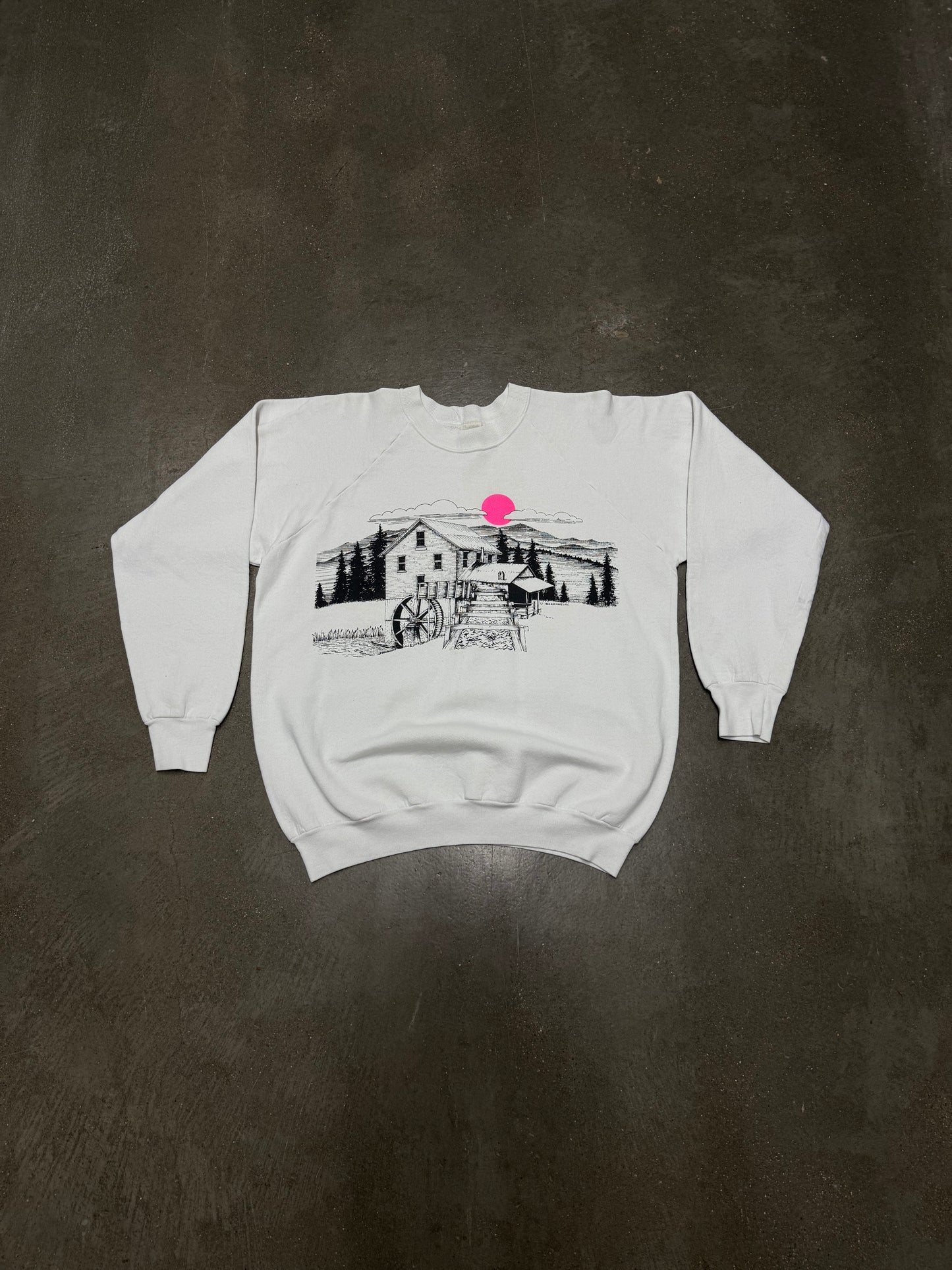 Vintage 1990's Farm Sunset Crewneck