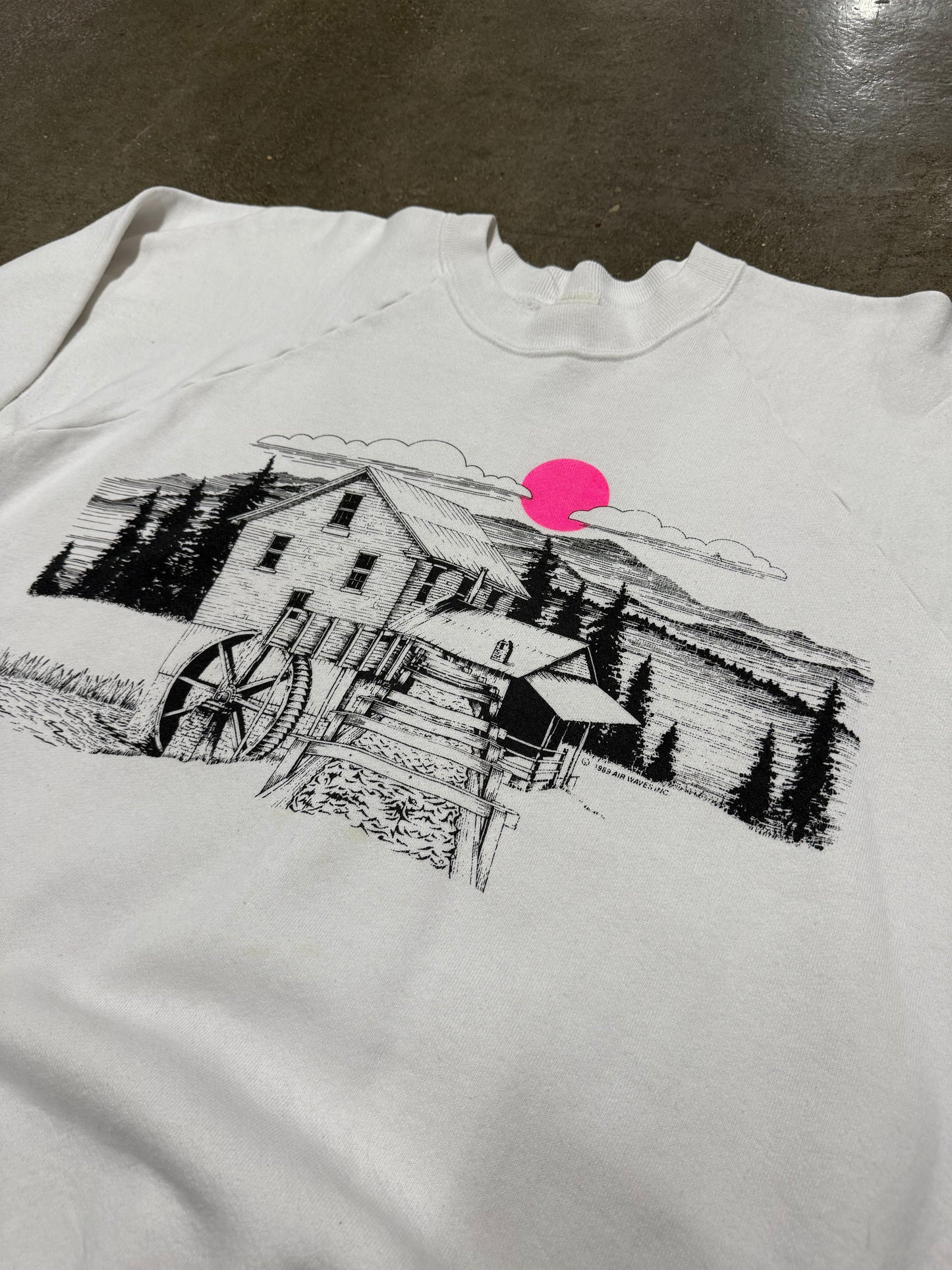 Vintage 1990's Farm Sunset Crewneck