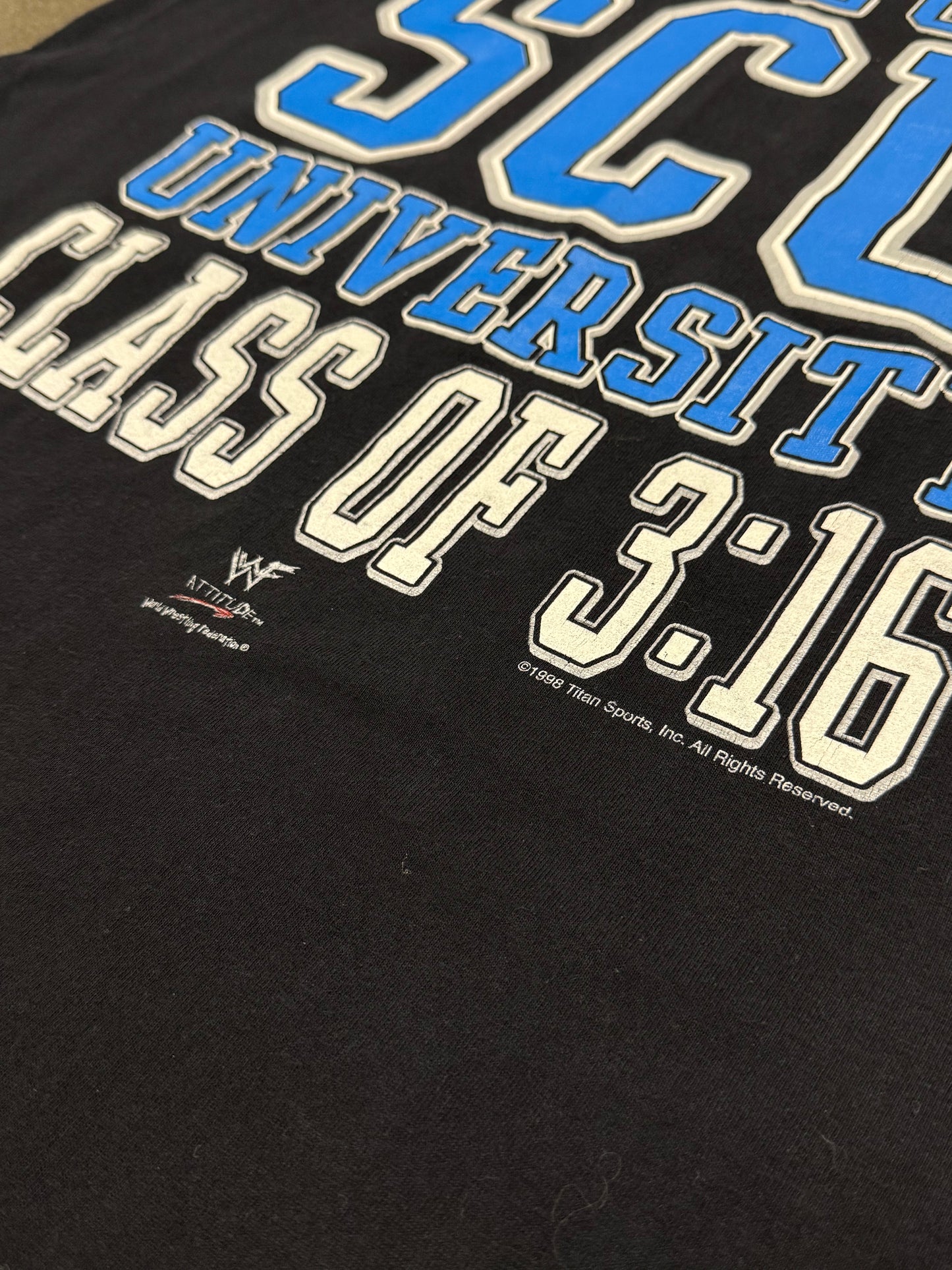 1998 Stone Cold Steve Austin University Class of 3:16 T-Shirt