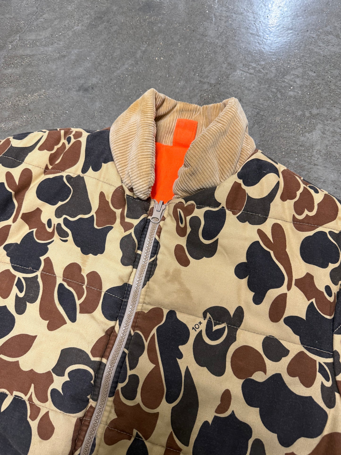 Vintage 10X Insulated Camo Duck Hunting Jacket