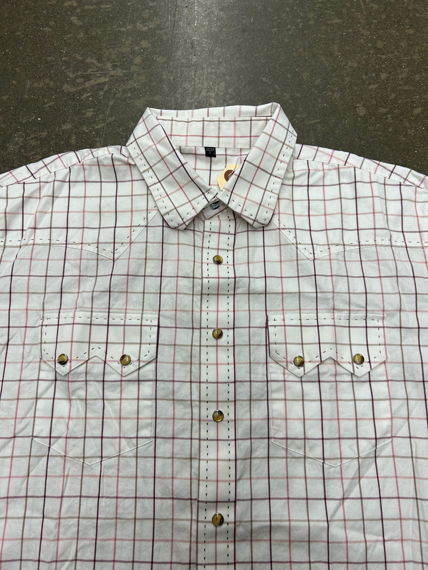 Y2K Western Snap Button Shirt