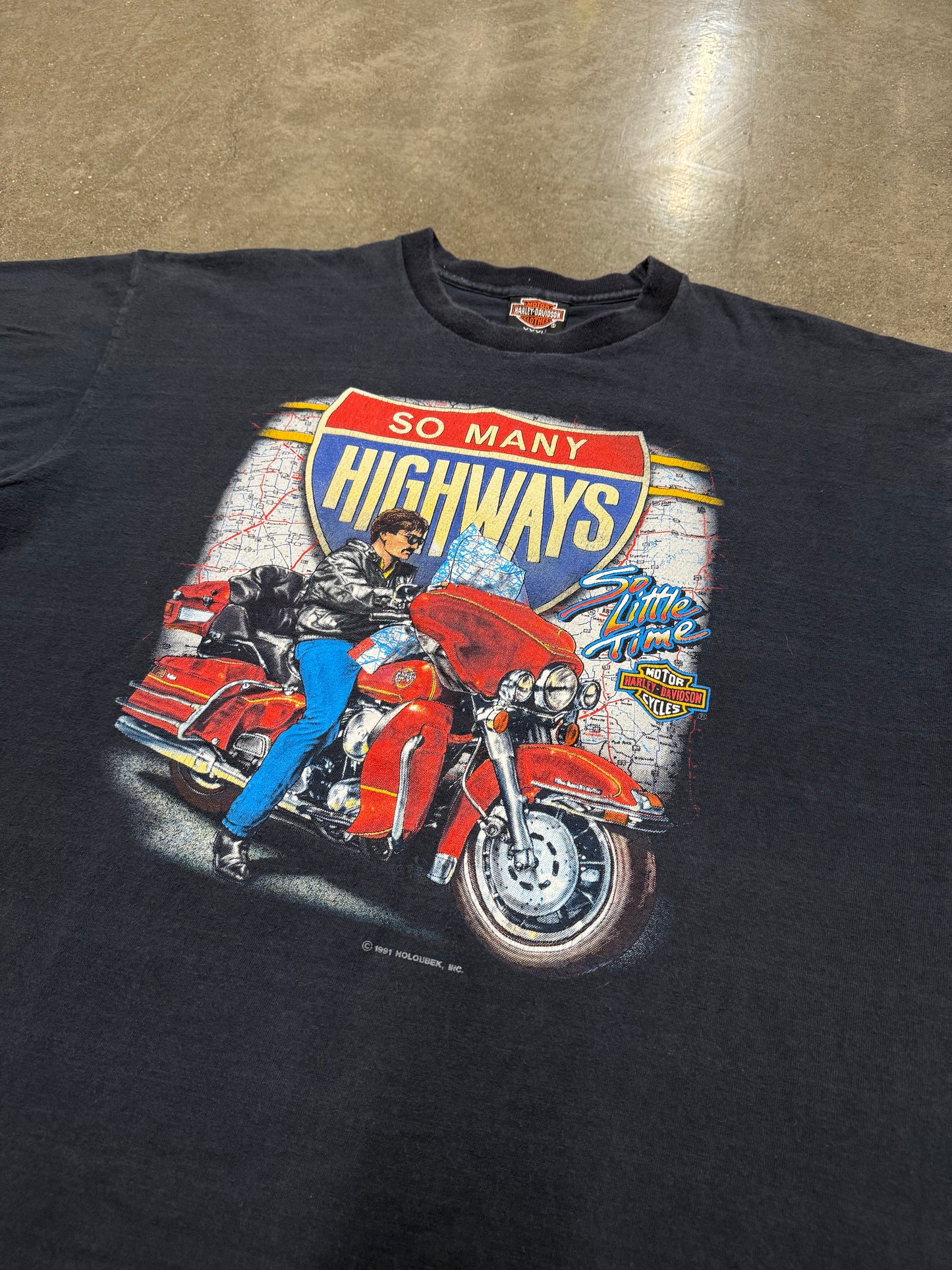 1991 Harley Davidson N. Judson, Indiana Vintage T-Shirt