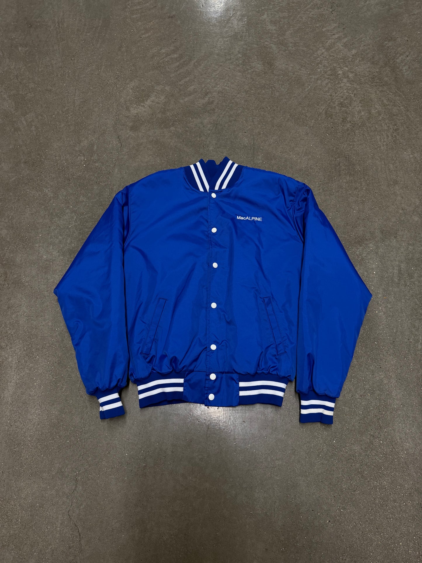 1980's Vintage Bomber Jacket Crystal Lake Continental Baseball