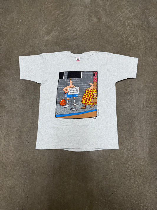 Vintage 1990's In The Bleachers Basketball Comic T-Shirt