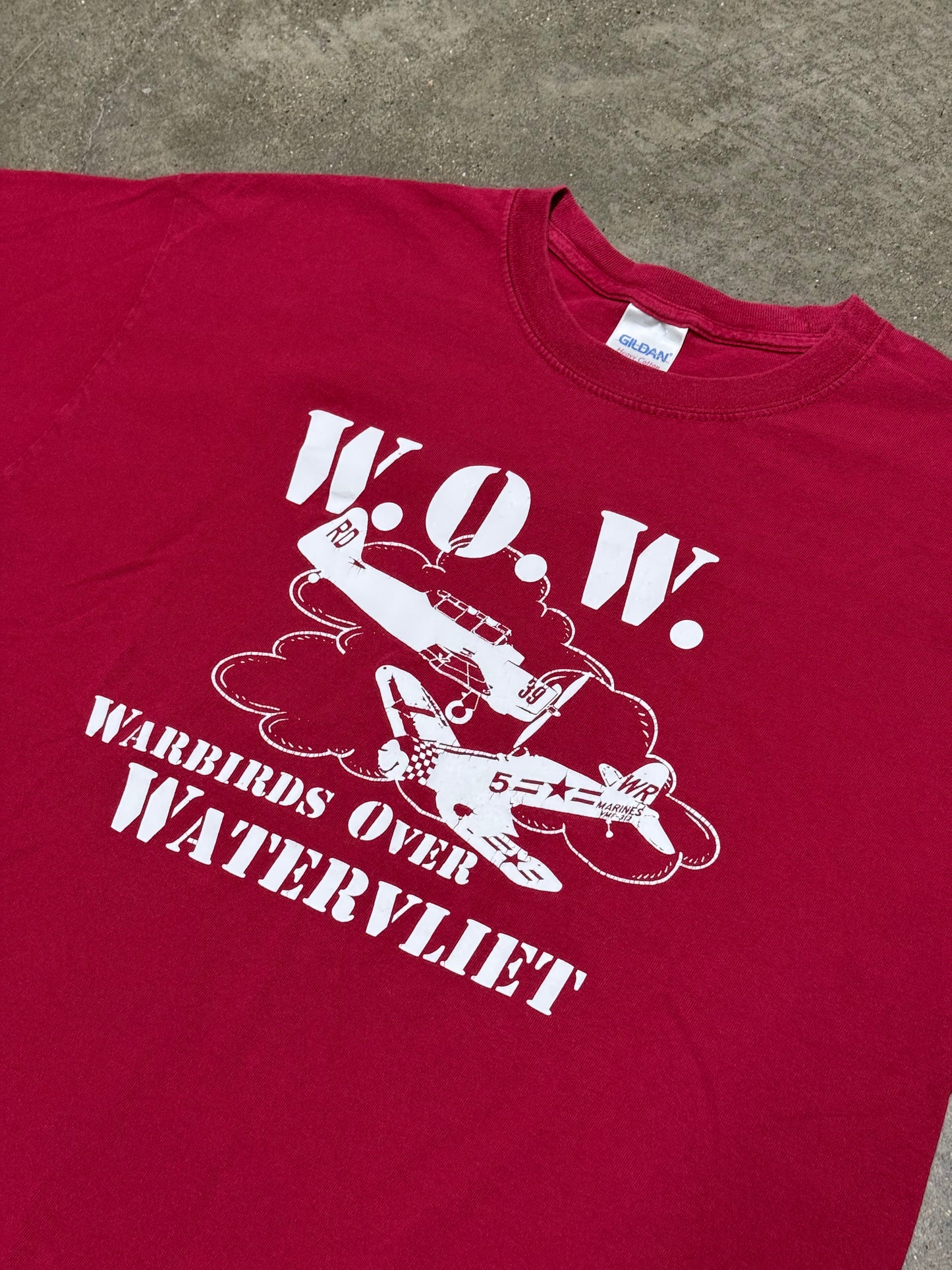 Vintage Y2K 2000's Military Marines Warbirds Planes T-Shirt